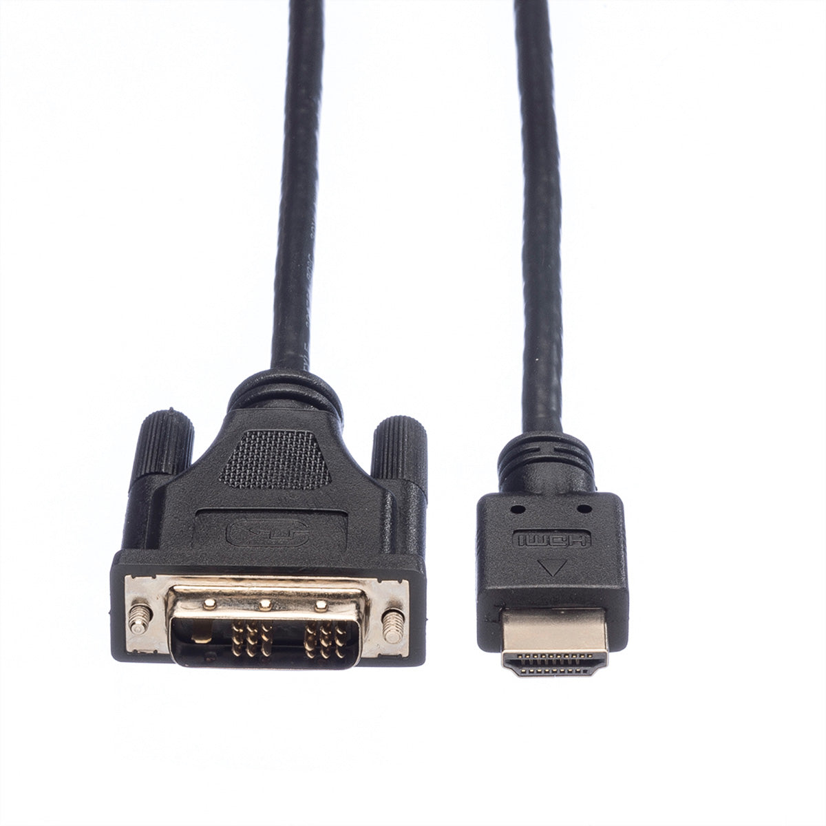 ROLINE DVI-D auf HDMI Kabel 1080p 60 Hz – 10 m – geflochten
