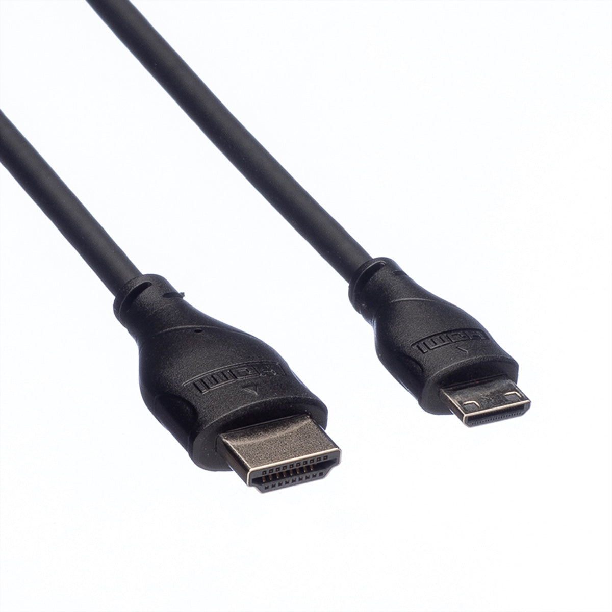 ROLINE Mini HDMI auf HDMI Kabel HDMI High Speed – 4K 30 Hz – 0,8 m – ARC, Ethernet