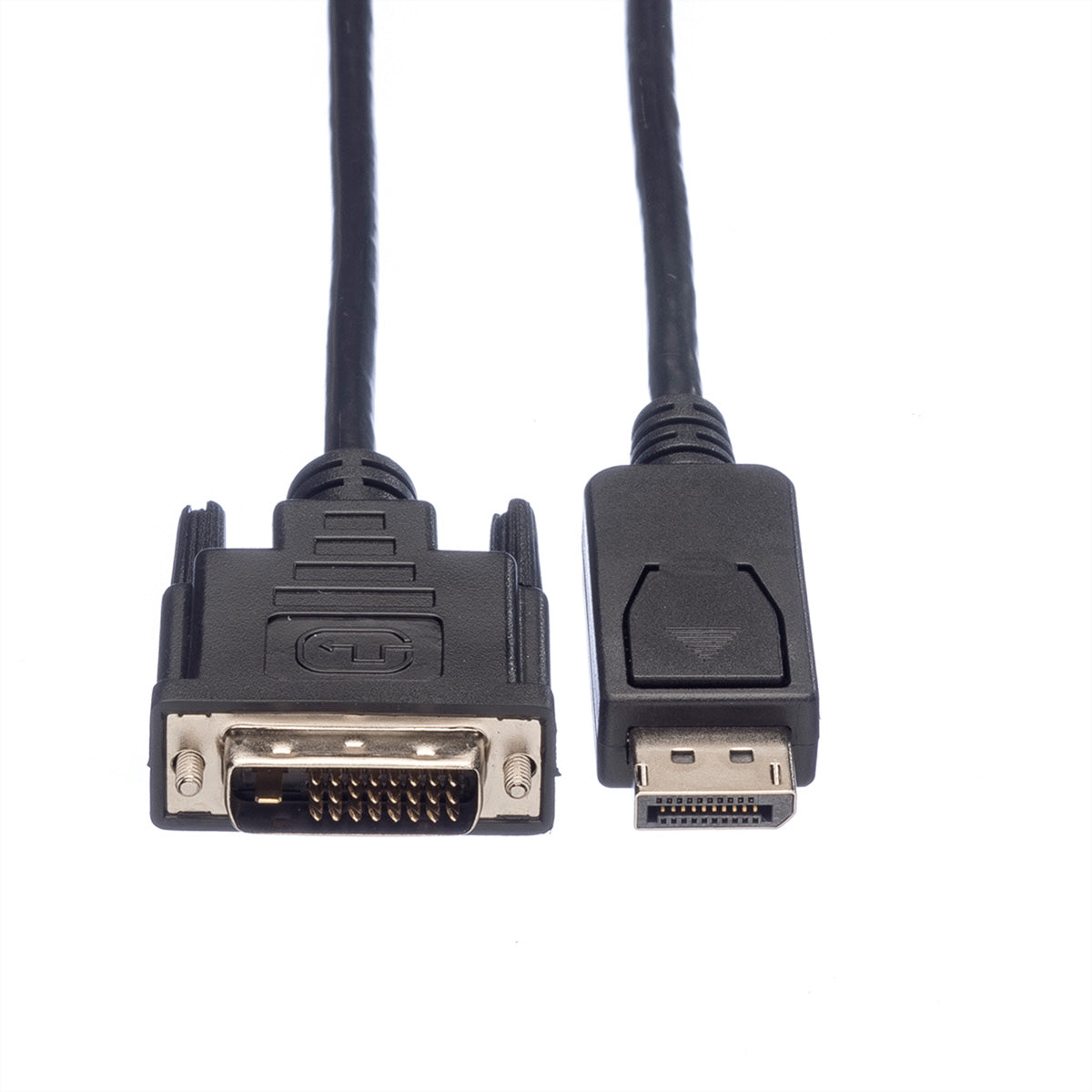 ROLINE DisplayPort auf DVI Kabel DP 1.1 – 1080p 60 Hz – 1,5 m – verriegelbar – für Grafikkarten an DVI-Monitor
