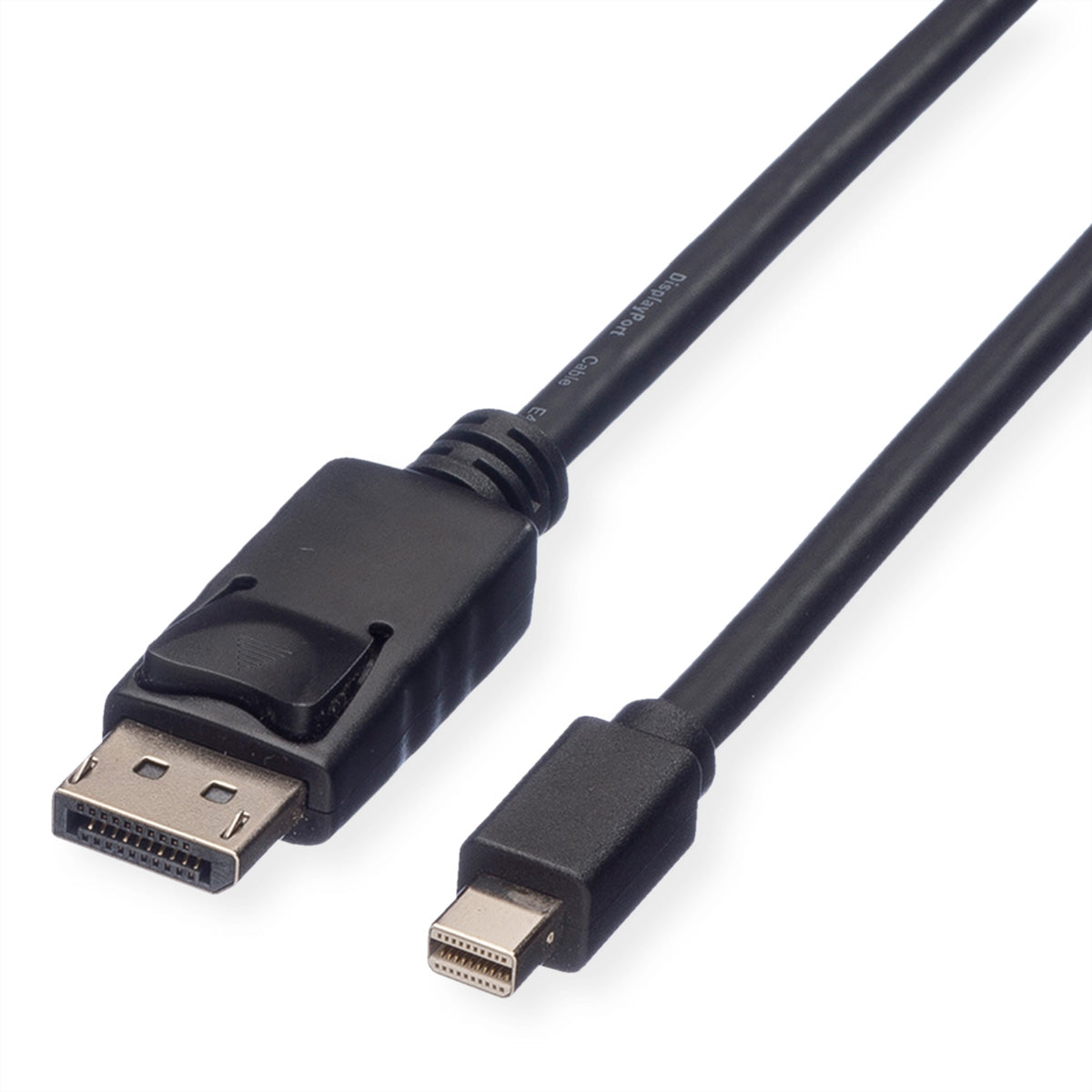 ROLINE GREEN Mini-DisplayPort-auf-DisplayPort-Kabel DP 1.2 4K 60 Hz – 5 m – für Notebook, PC, Monitor