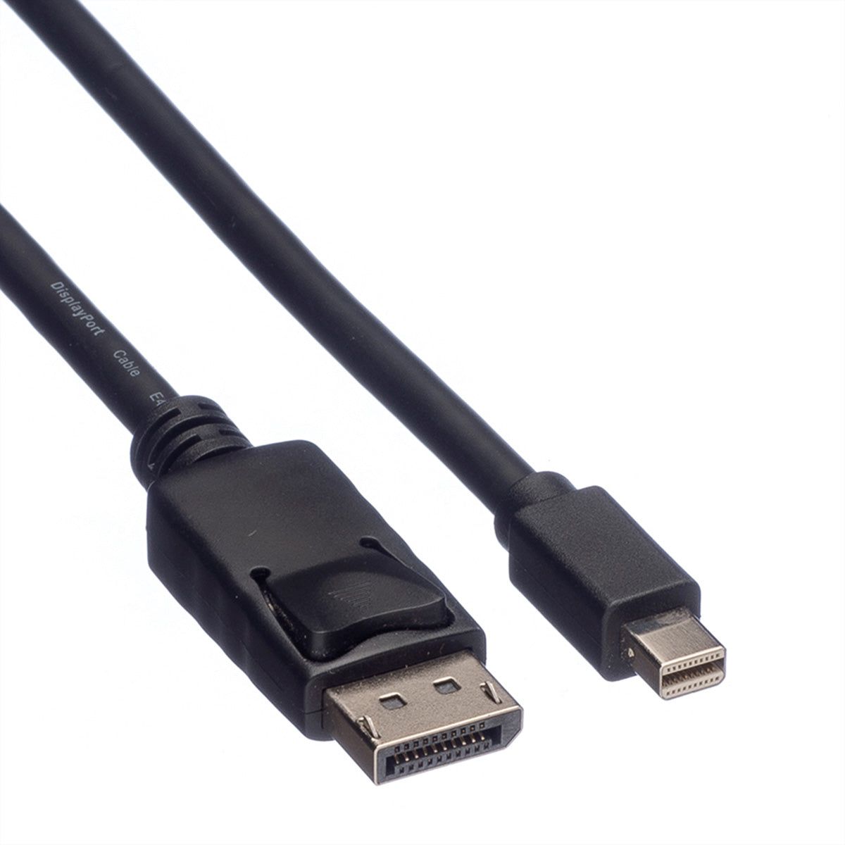 ROLINE GREEN Mini-DisplayPort-auf-DisplayPort-Kabel DP 1.2 4K 60 Hz – 5 m – für Notebook, PC, Monitor