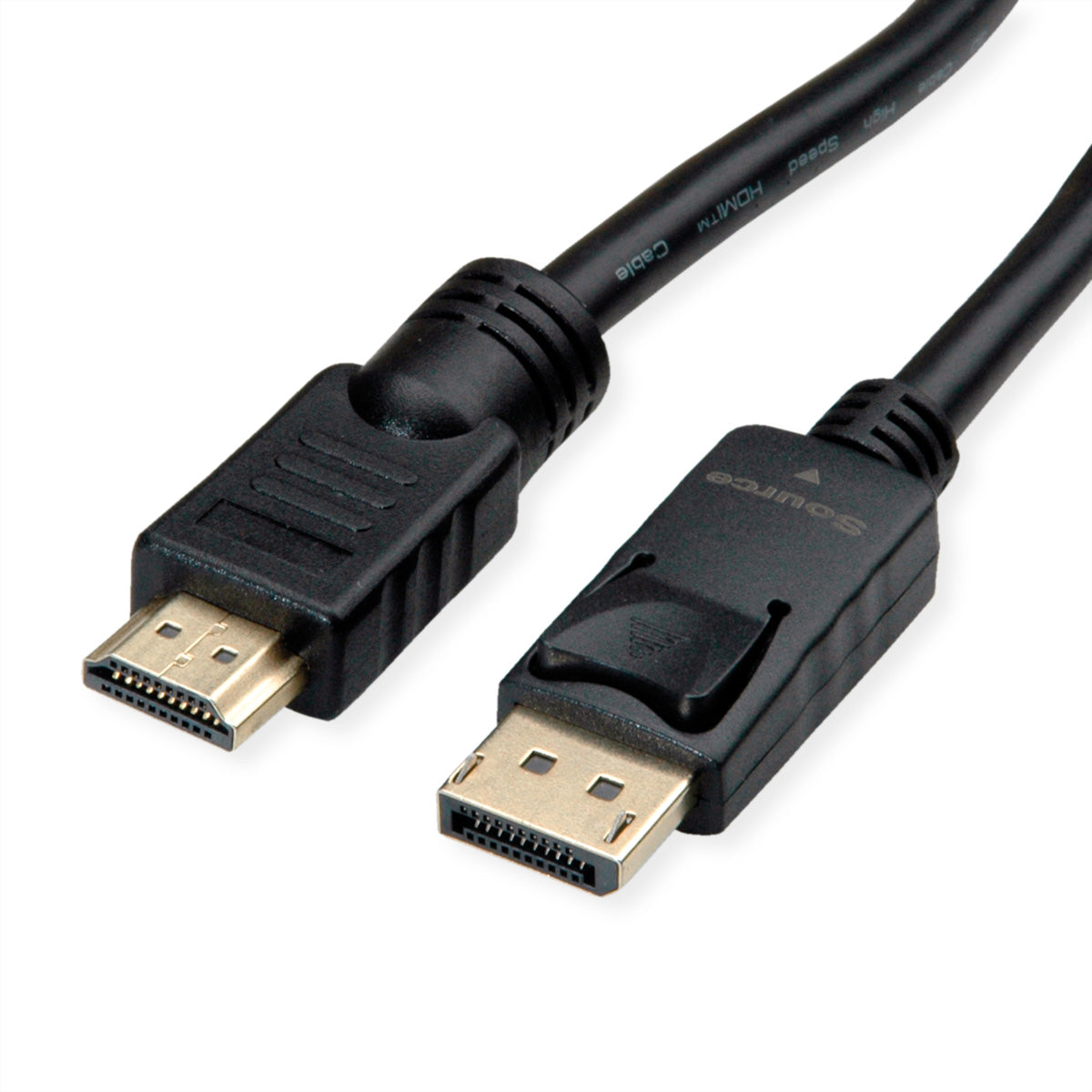 ROLINE DisplayPort auf HDMI Kabel DP 1.2 4K 60 Hz – 10 m – aktiv