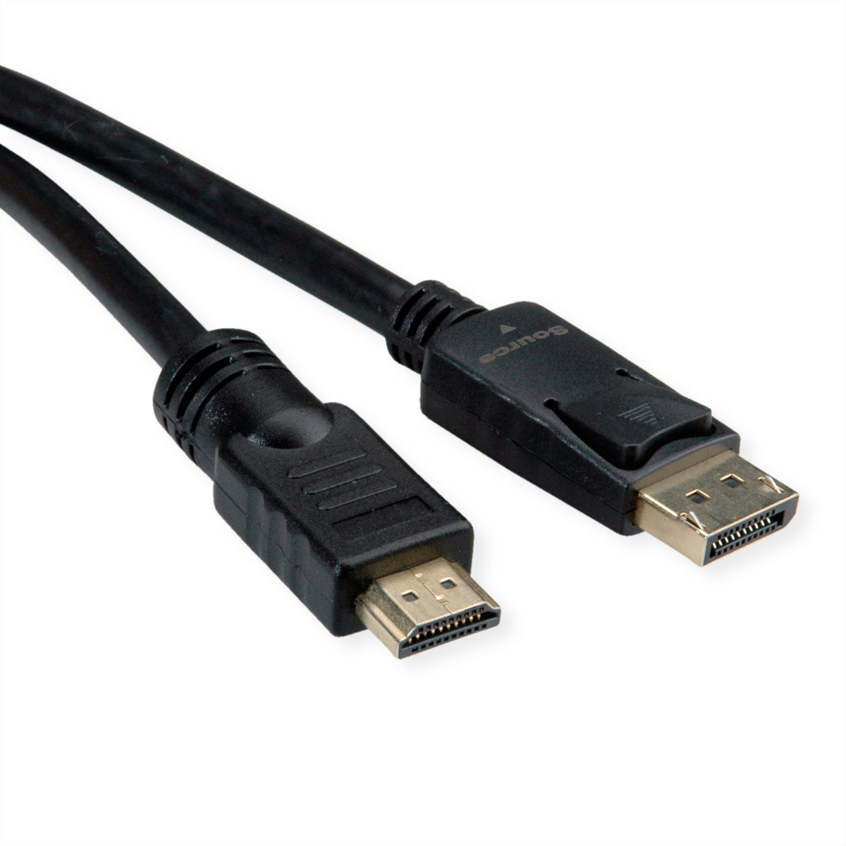 ROLINE DisplayPort auf HDMI Kabel DP 1.2 4K 60 Hz – 10 m – aktiv