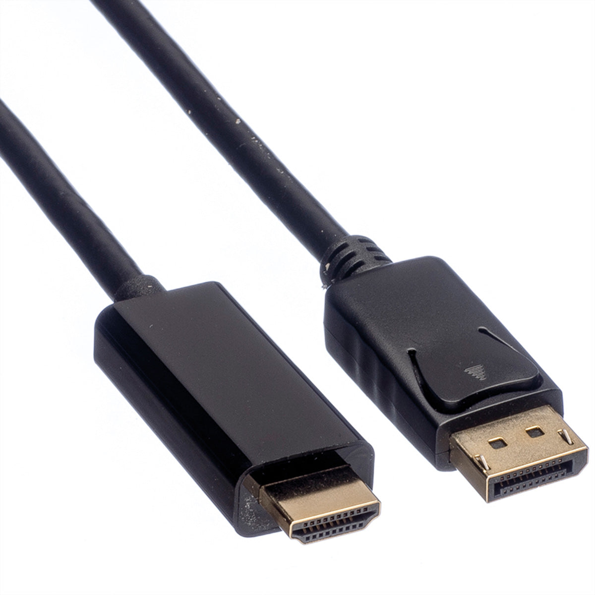 ROLINE DisplayPort auf HDMI Kabel DP 1.2 4K 60 Hz – 2 m – für TV, Beamer, Projektor