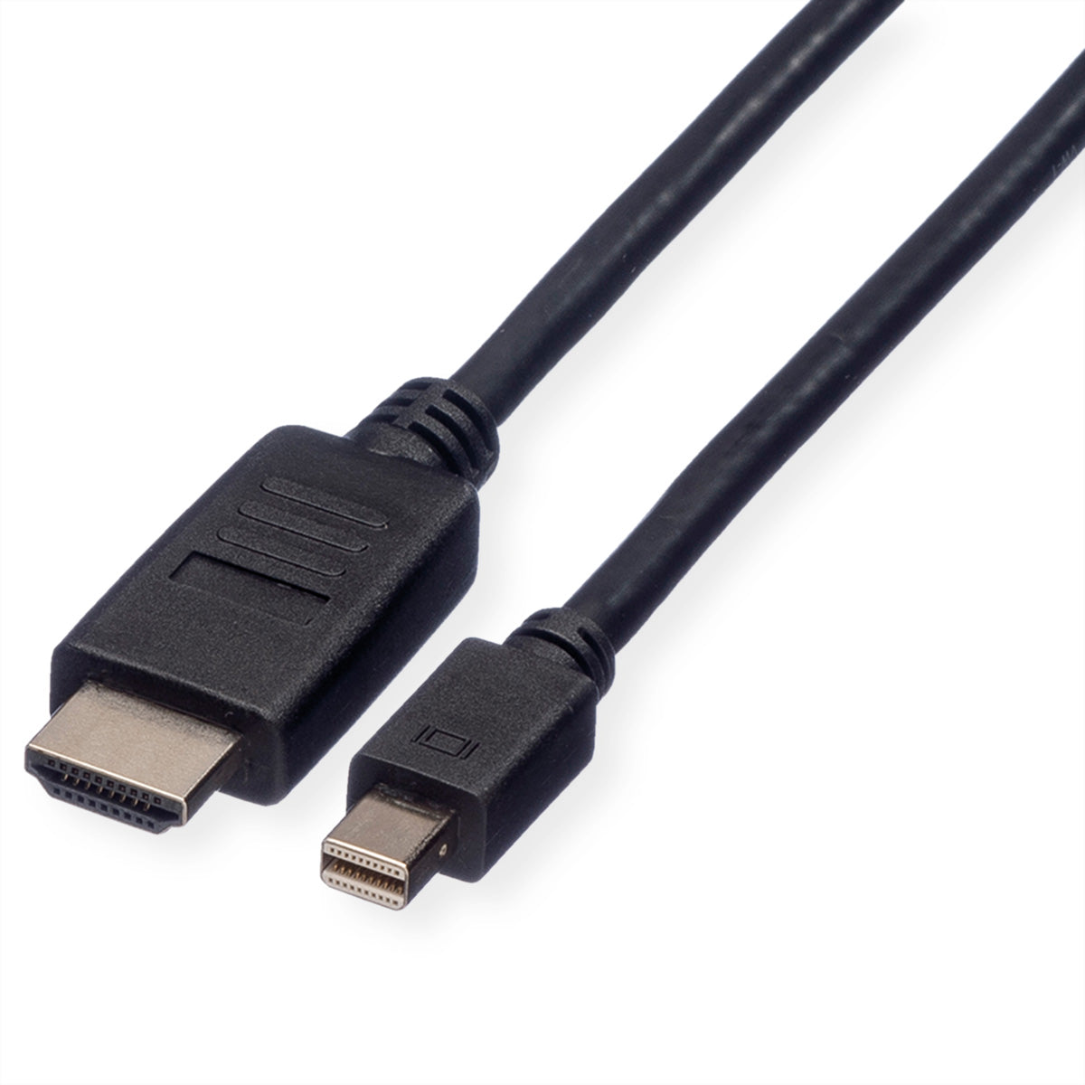 ROLINE Mini DisplayPort auf HDMI Kabel DP 1.1 1080p 60 Hz – 1,5 m – für Laptop, PC, TV