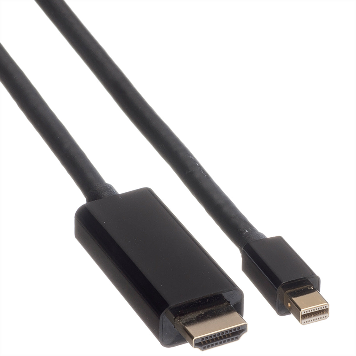 ROLINE Mini DisplayPort auf HDMI Kabel DP 1.2 4K 60 Hz – 2 m – für Laptop, PC, TV