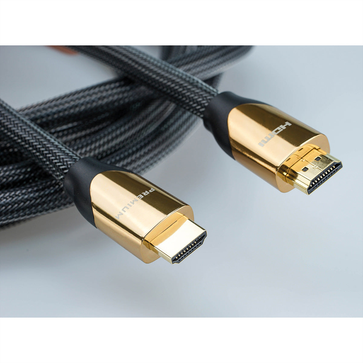 ROLINE HDMI Kabel HDMI 2.0 – 4K 60 Hz – 1 m – Ethernet – Schwarz/Gold