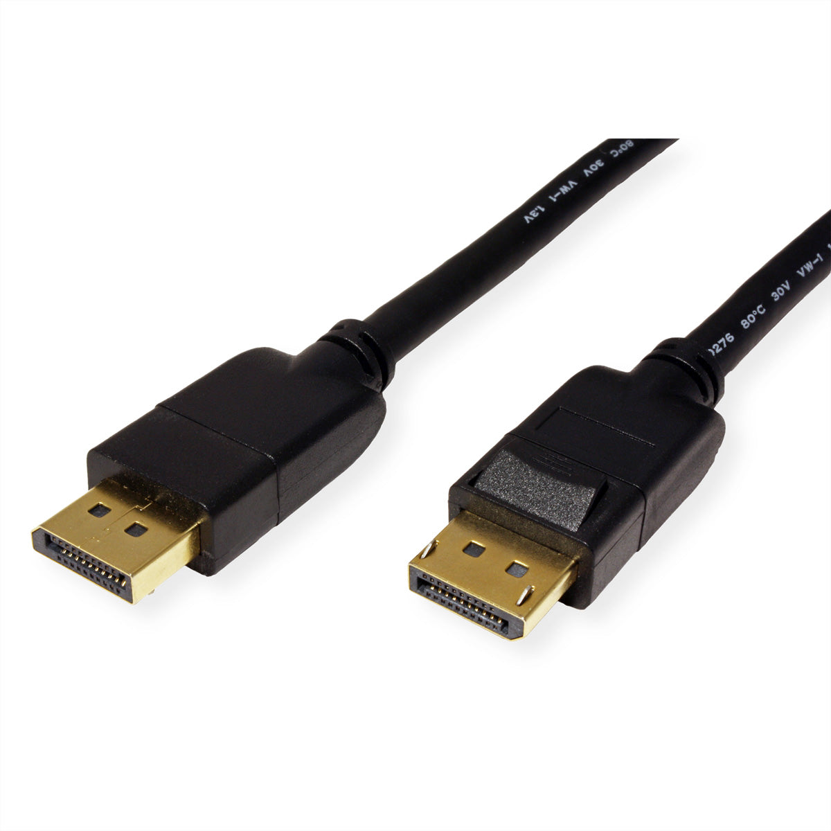 ROLINE DisplayPort Kabel DP 1.4 8K 60 Hz – 2 m – HDR – für Monitore, Notebooks, PCs