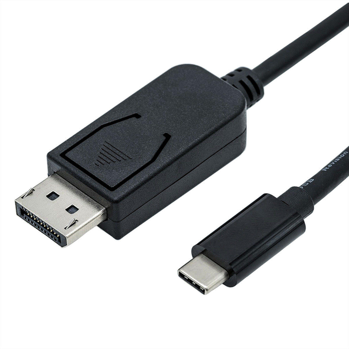 ROLINE USB-C auf DisplayPort Kabel DP 1.2 4K 60 Hz – 2 m – für MacBook, Notebook, PC