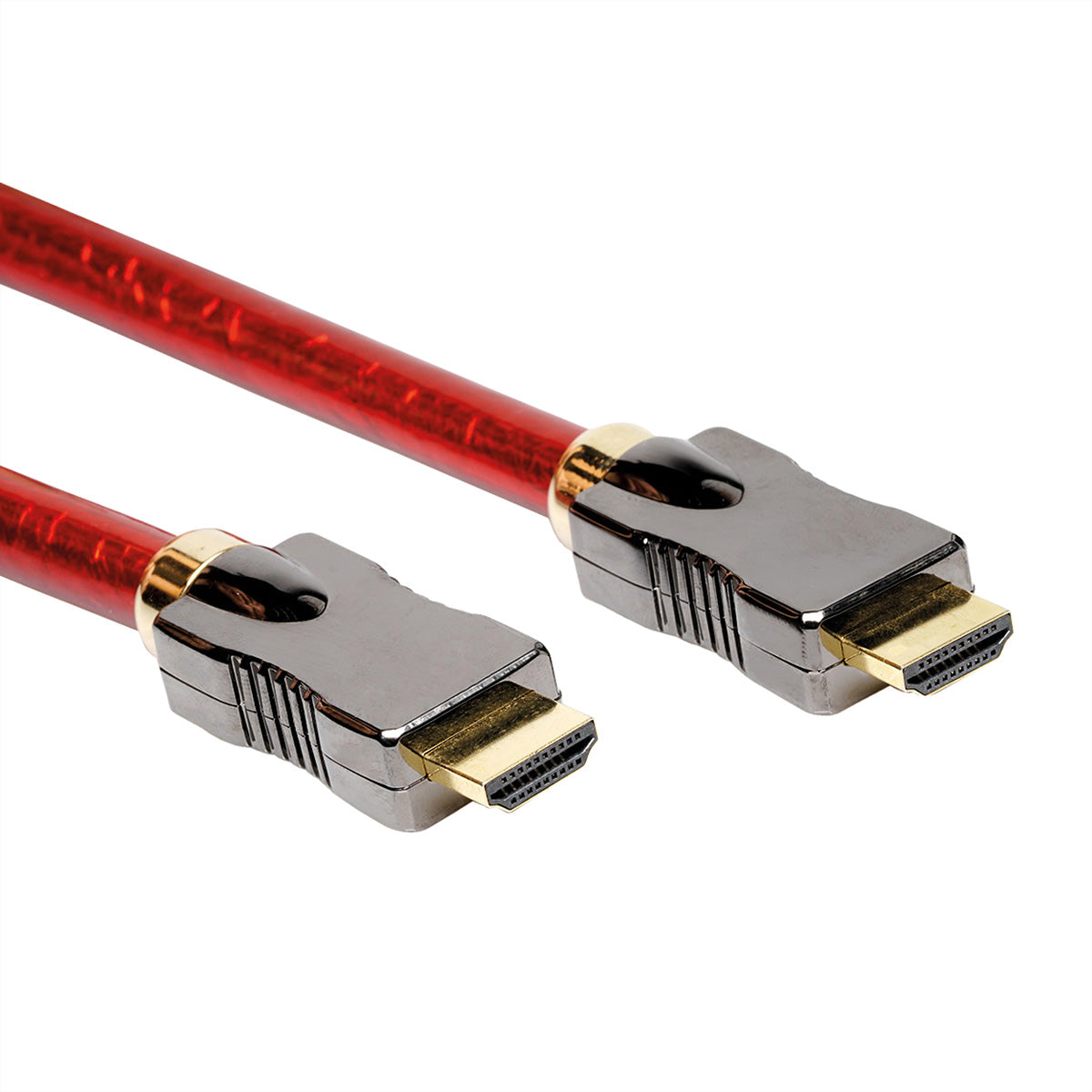 ROLINE HDMI Kabel HDMI 2.1 – 8K 60 Hz – 5 m – Ethernet – Rot
