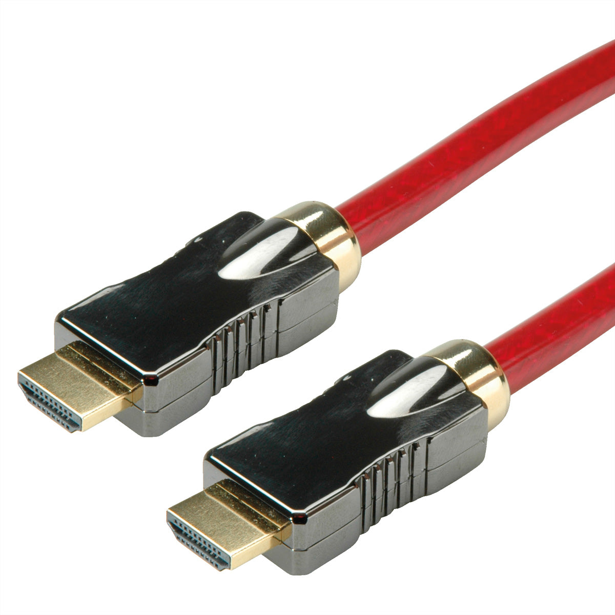 ROLINE HDMI Kabel HDMI 2.1 8K 60 Hz – 3 m – ARC, Ethernet – Rot