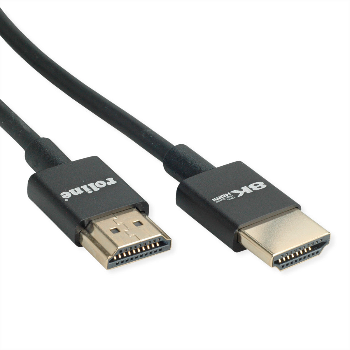 ROLINE HDMI Kabel (A–A, M–M) HDMI 2.1 8K 60 Hz – 1,5 m – Ethernet, ARC