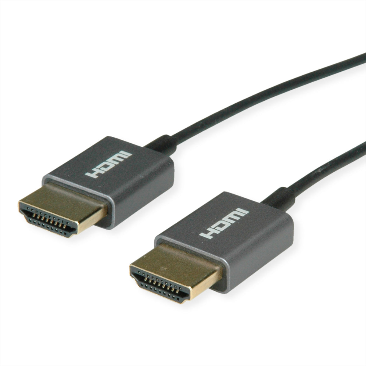 ROLINE HDMI Kabel (A–A, M–M) HDMI 2.0 4K 60 Hz – 2 m – HDR, Ethernet