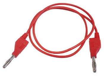 Velleman Messleitung Stromkabel – Bananenstecker, 1 m, Rot