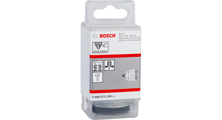 Bosch Professional – Schnellspannbohrfutter, für GSB 20-2, GSB 20-2 RCE, GSB 20-2 RE und andere, 1,5-13 mm
