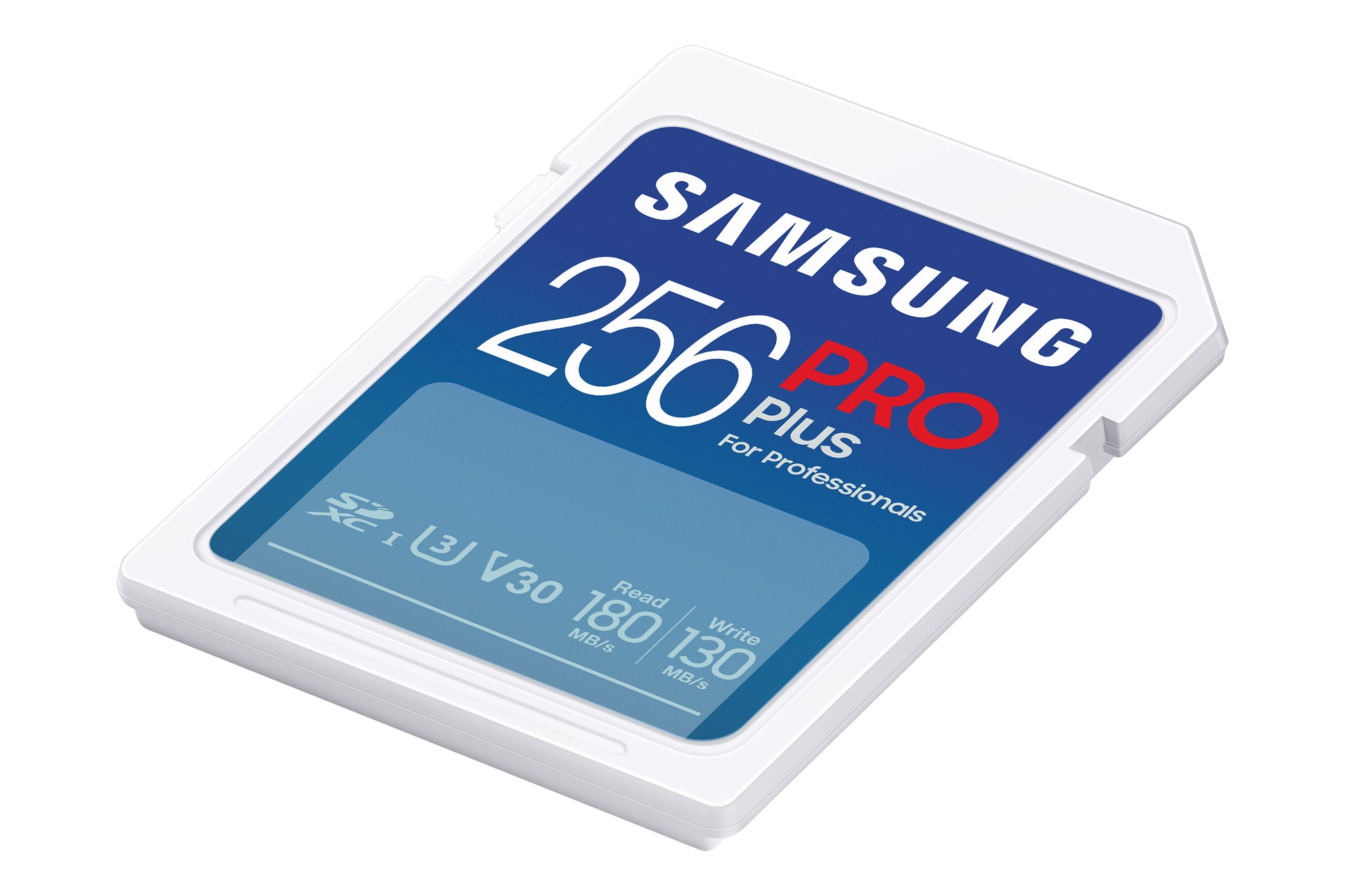 Samsung PRO Plus MB-SD256S SDXC 256 GB – UHS-I, Klasse 10, U3, V30, 180/130 MB/s