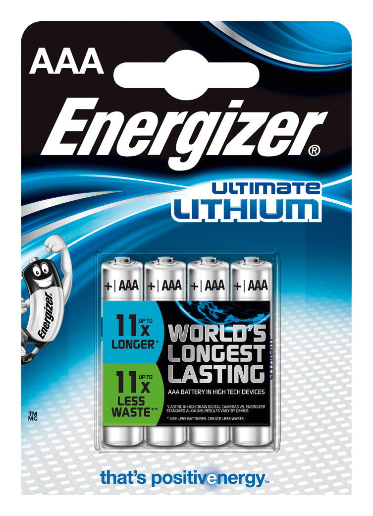 Energizer AAA Lithium Batterien, 1,5 V – 4 Stk.