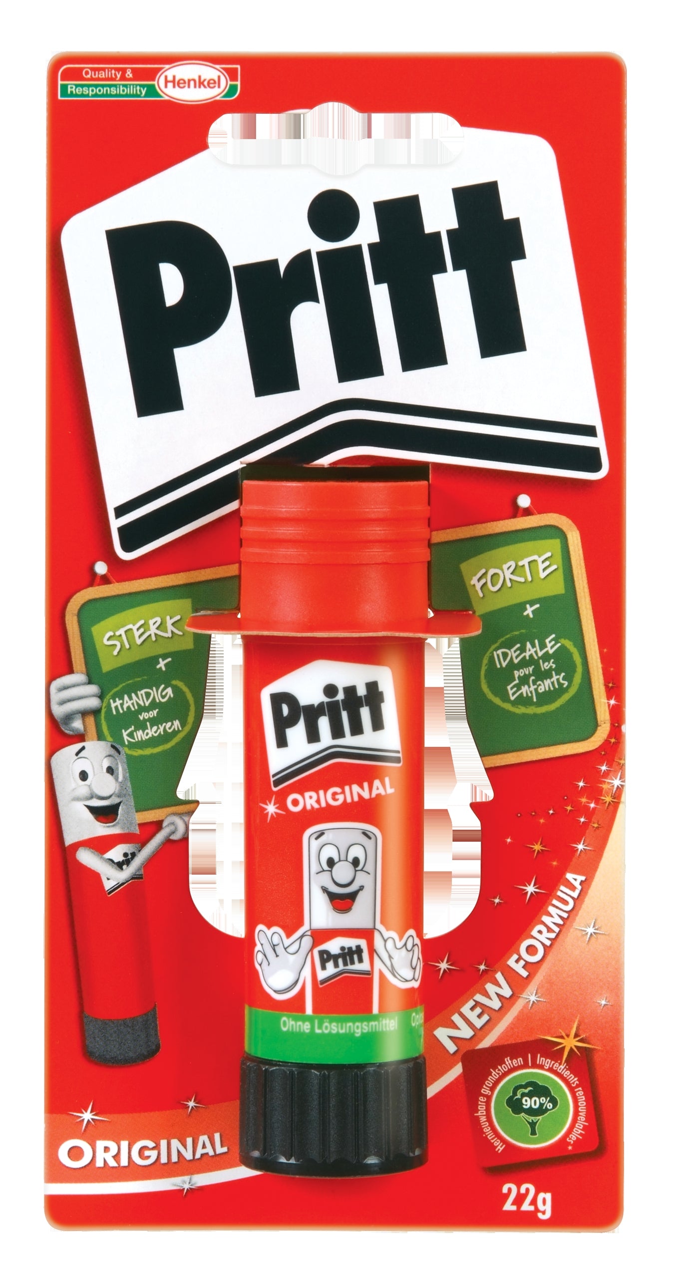 Pritt PG22B Klebestift – 22 g, für Karton, Papier