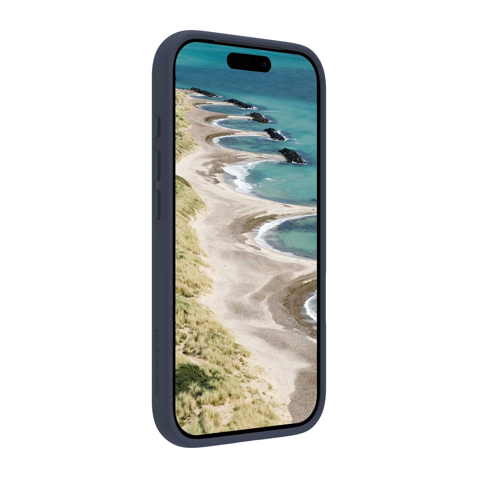 dbramante1928 Grenen MS – Backcover – für Apple iPhone 17 Pro, Dunkelblau, bis 2 m sturzsicher, mit Zusatzfach