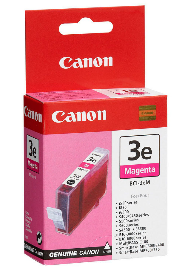 Canon Tintenpatrone BCI-3eM, Magenta, 390 Seiten – für Inkjetdrucker