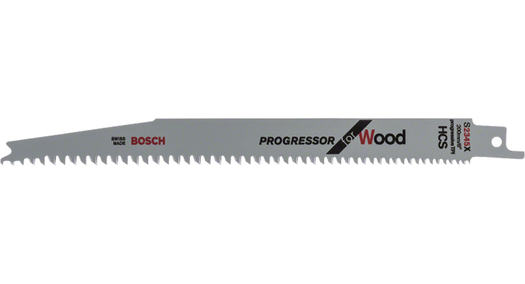 Bosch Professional S 2345 X Säbelsägeblatt 200 mm HCS – für Holz & Kunststoff – 2 Stk