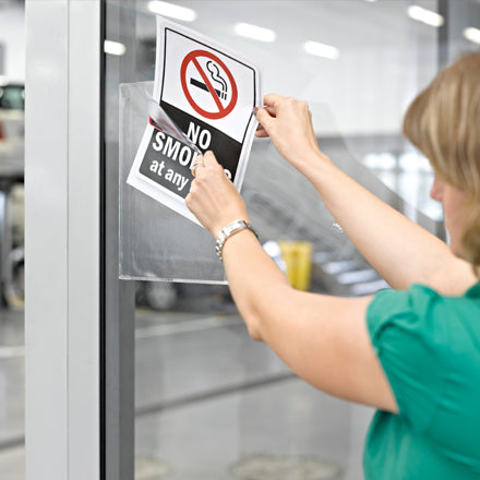 Tarifold Easy Click Hängesichttafel – A4, weiss, PVC, Aufnahmekapazität 10 Blatt – 5 Stk
