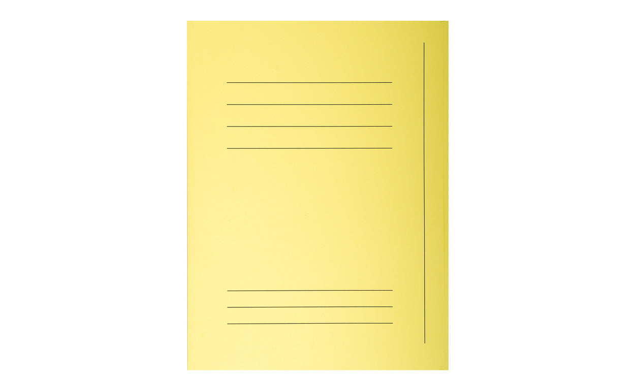 Exacompta Einlagemappe Jura 250 A4 – Karton, Gelb, 3 Klappen, bis 200 Blatt, 50 Stk.
