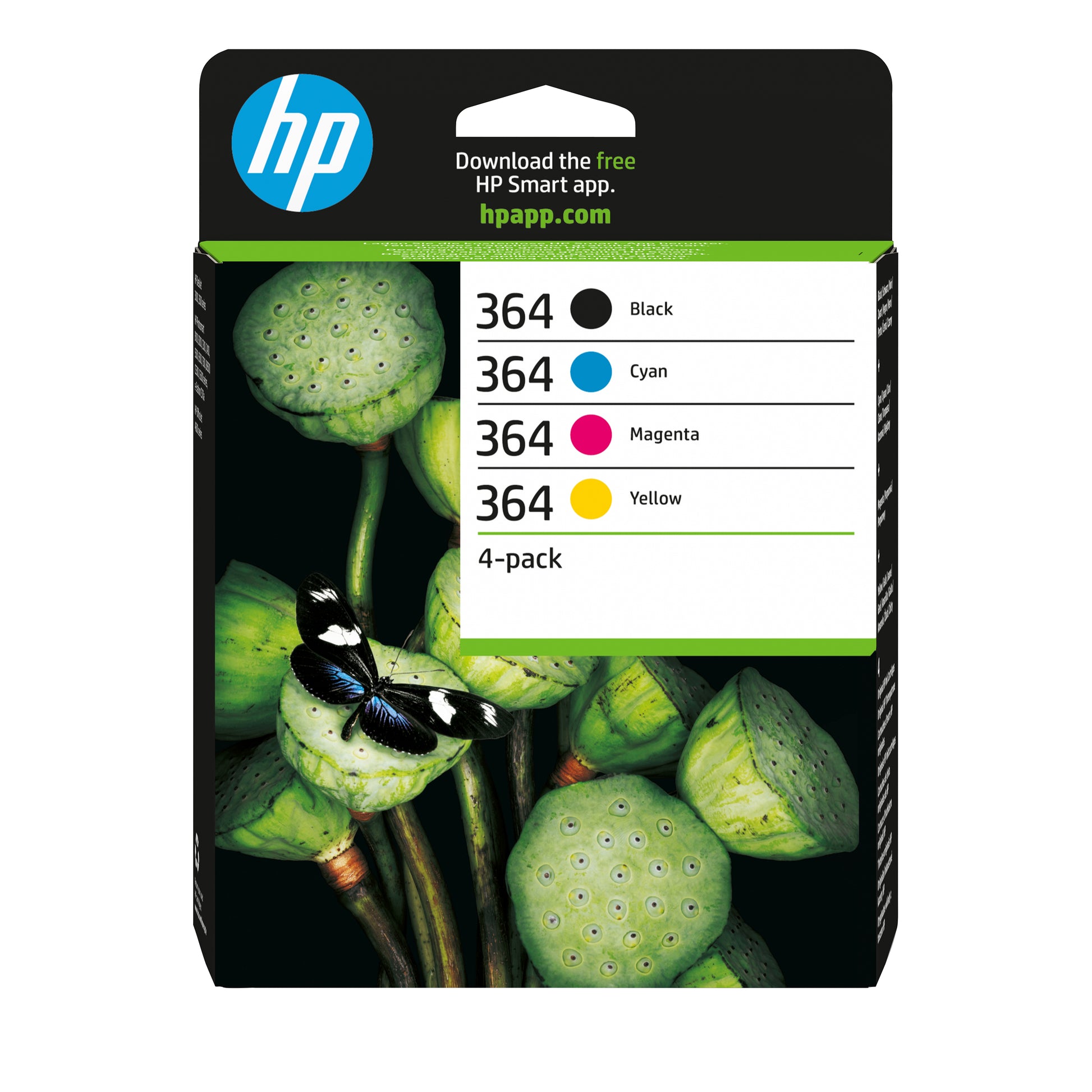HP 364 Tintenpatronen-Multipack, 4er-Set (Original) – für DeskJet 3522/3524, Photosmart 5522/5524