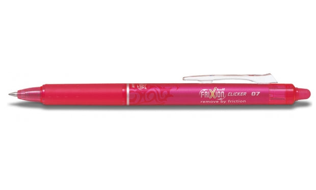 Pilot FriXion Ball Clicker – radierbarer Tintenroller, 0,7 mm, pink, für Linkshänder