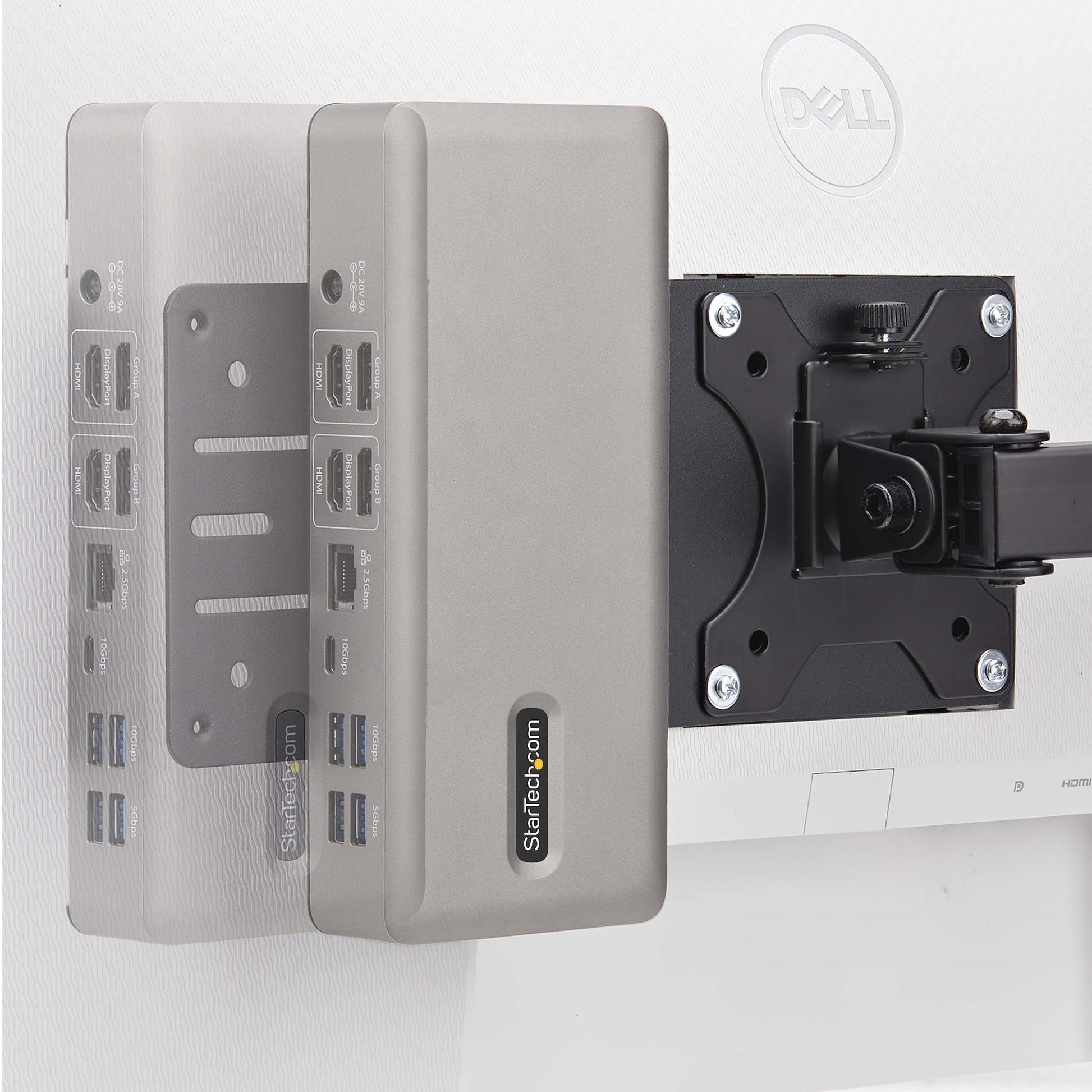 StarTech.com VESA-Adapterplatte – VESA 75×75/100×100 mm, Schwarz – für Mini-PC/NUC/Thin Clients usw.