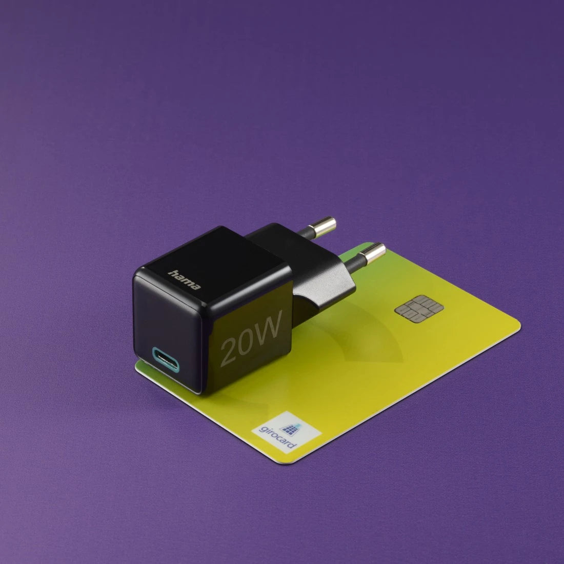 Hama 00201984 USB-Ladegerät 20 W – USB-C×1 – PD 3.0, QC 3.0 – Schwarz