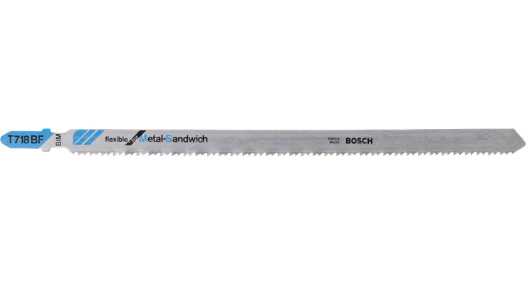 Bosch Professional T 718 BF Stichsägeblatt 180 mm Bimetall – für Metall – 3 Stk