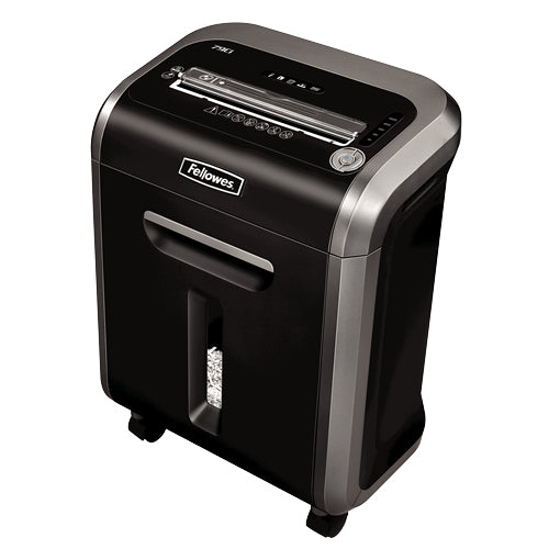 Fellowes Aktenvernichter, DIN P-4, Partikelschnitt 3,9 × 38 mm, 16 Blatt, 23 l, CDs/Kreditkarten