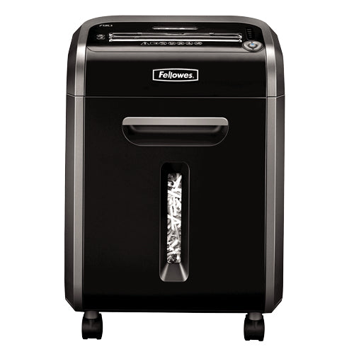 Fellowes Aktenvernichter, DIN P-4, Partikelschnitt 3,9 × 38 mm, 16 Blatt, 23 l, CDs/Kreditkarten