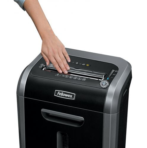 Fellowes Aktenvernichter, DIN P-4, Partikelschnitt 3,9 × 38 mm, 16 Blatt, 23 l, CDs/Kreditkarten