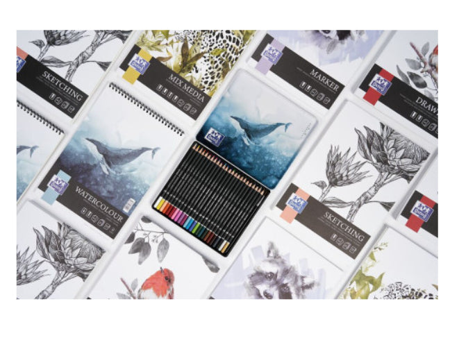 Oxford Skizzenblock – A3 – 120 g/m² – Spiral – 50 Blatt