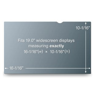 3M Displayschutz für 19" 16:10 Monitore – schwarz
