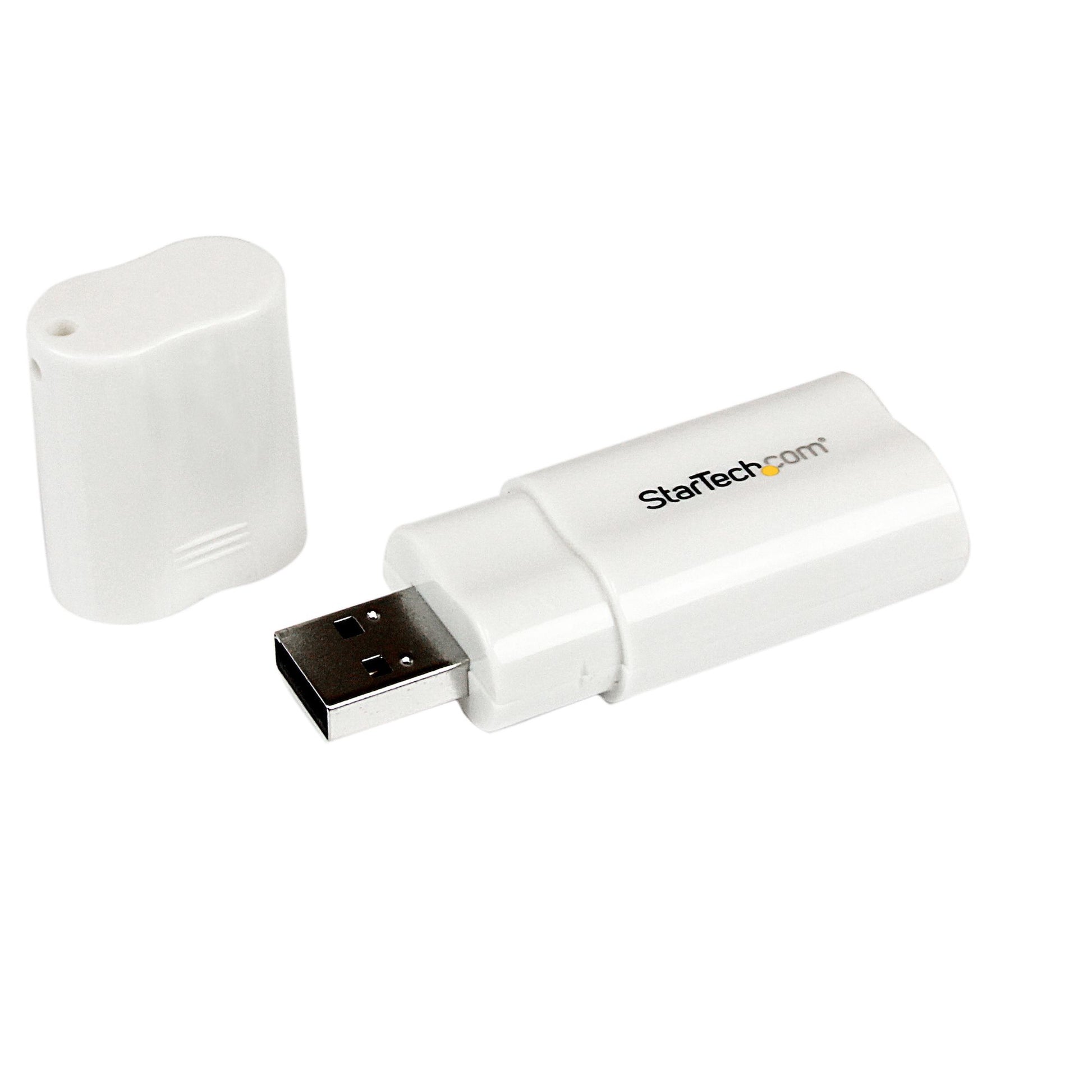 StarTech.com Externe USB-Soundkarte – USB, 3,5 mm Klinke/Mic – Weiss