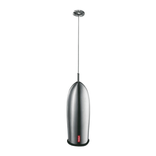 Bodum Hand-Milchschäumer Schiuma 3043-16 – Batteriebetrieben, Kunststoff, Silber