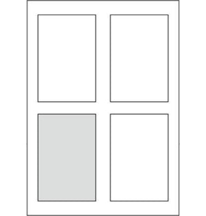 Sigel Drucketiketten, 80 mm × 120 mm, weiss, Papier, permanent, 20 Etiketten (5 Blatt)