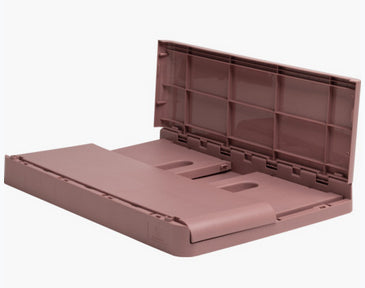 Exacompta Skandi Aufbewahrungsbox A4+ – klappbar, stapelbar, 375 × 40 × 275 mm, altrosa, Kunststoff (recycelt)