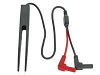 Velleman TLM12 – Testpinzette für SMD – Bananenstecker, 400 mm, max. 24 V/1 A, Schwarz