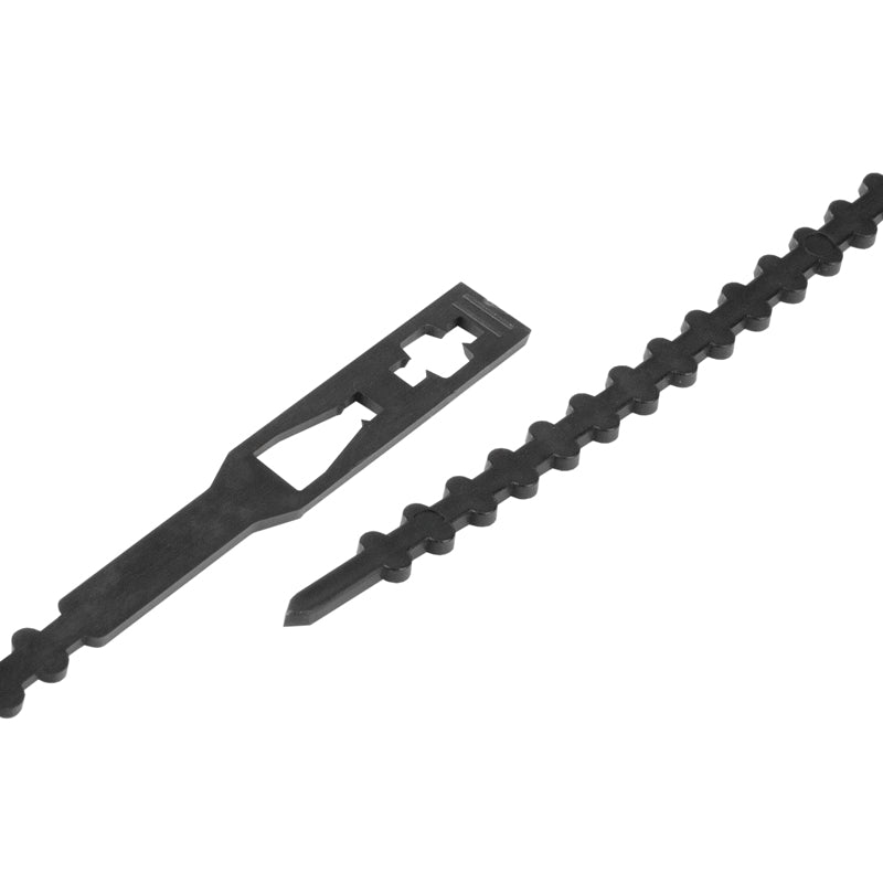 Steffen Lösbarer Kabelbinder, 5,5 mm × 0,23 m, schwarz, 100 Stück