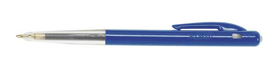 BIC M10 clic – Clip-on-Einziehkugelschreiber, Blau