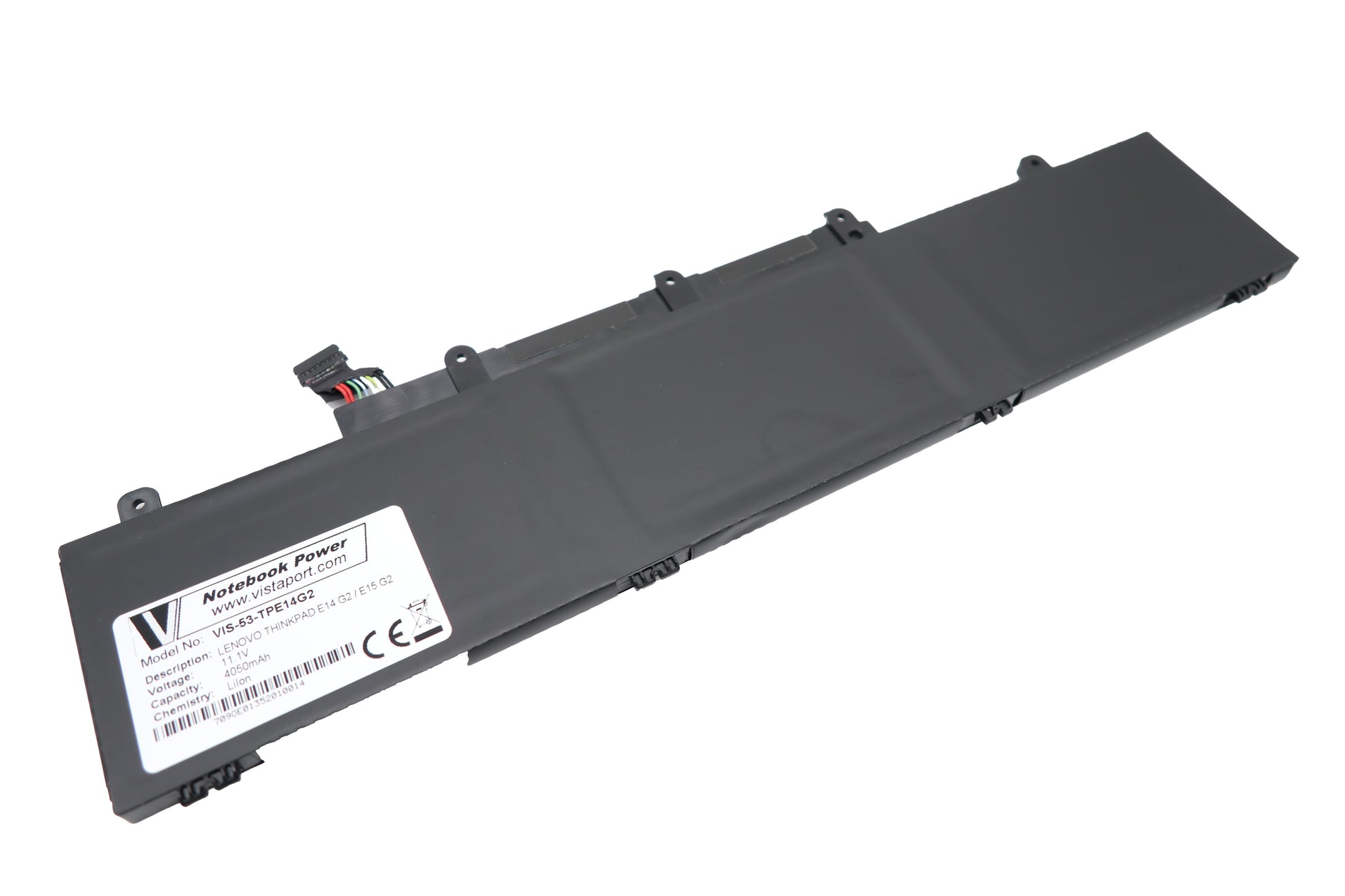 Vistaport Notebook-Akku – für Lenovo ThinkPad E14 (2. Gen., 4. Gen.), E15 (2. Gen.) – 45 Wh, 11,1 V – Schwarz