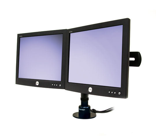 Ergotron DS100 – Monitorarm Tischhalterung – Klemme/Durchführung – Schwarz – für Ergotron DS100