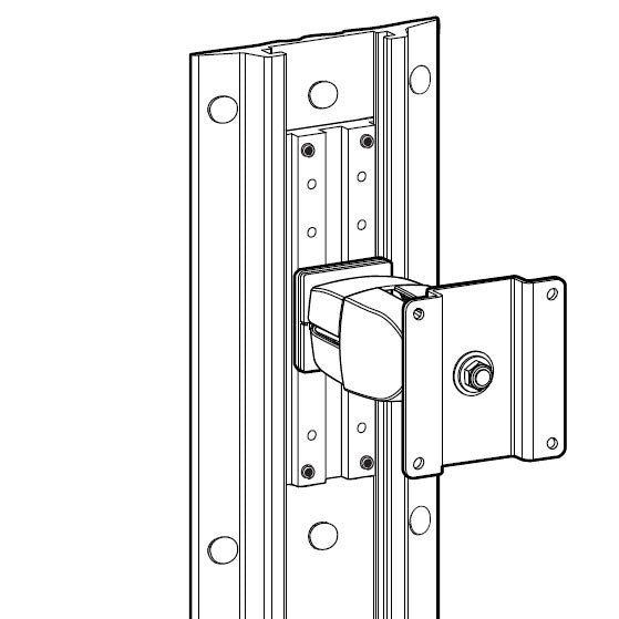 Ergotron Montageset Serie 100/200/300/400 – VESA-Adapterplatte – Wand – Silber – für Ergotron LX, MX, 400 (u. a.)