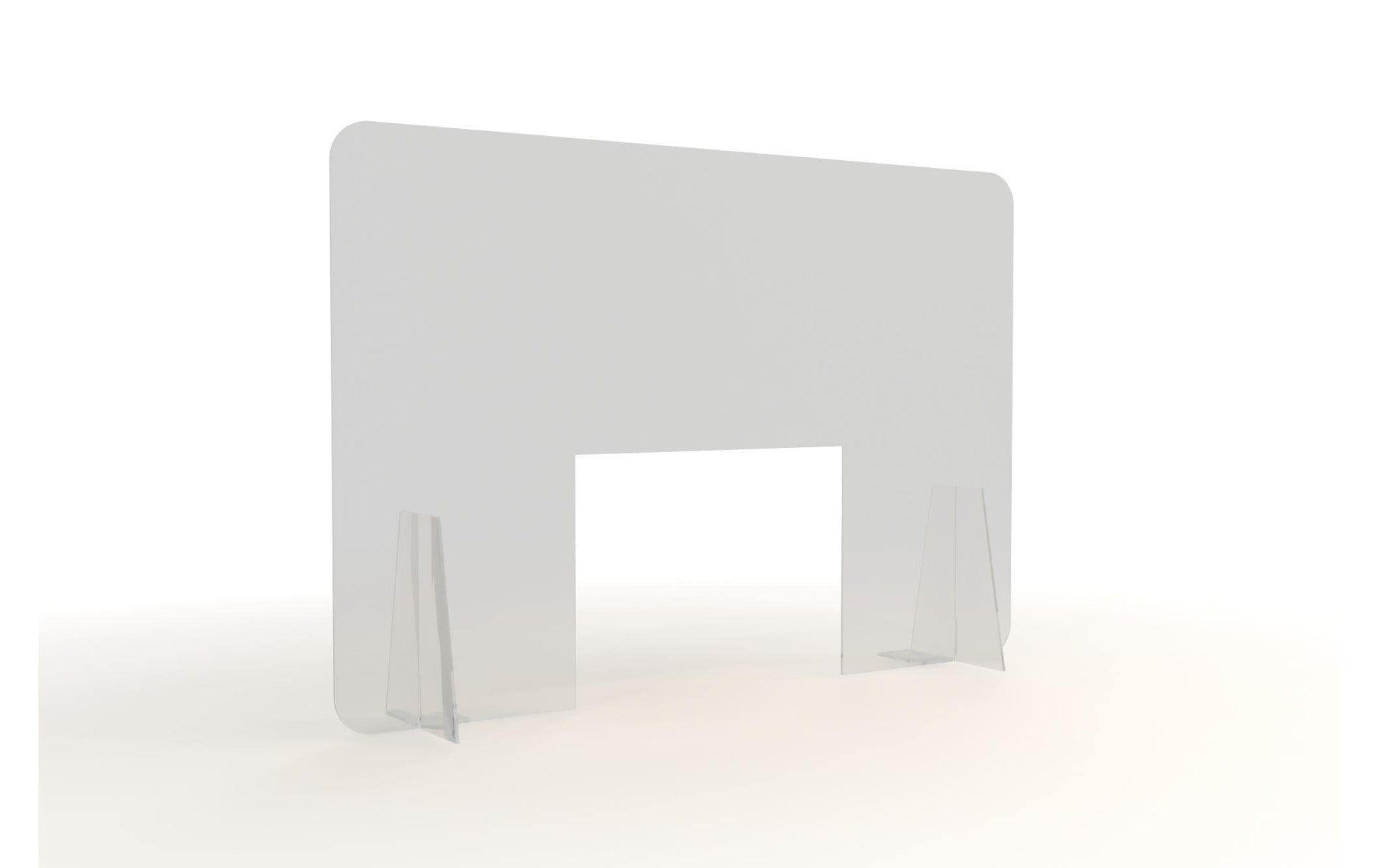 Diverse Hygieneschutzschild – Öffnung 400 × 300 mm, transparent