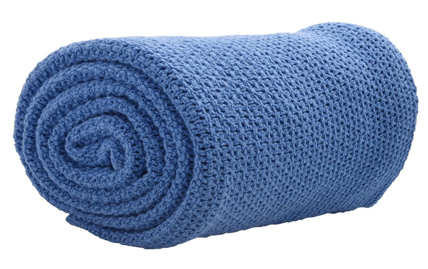 Eskimo Wohndecke – 150 × 210 cm, Baumwolle, Blau