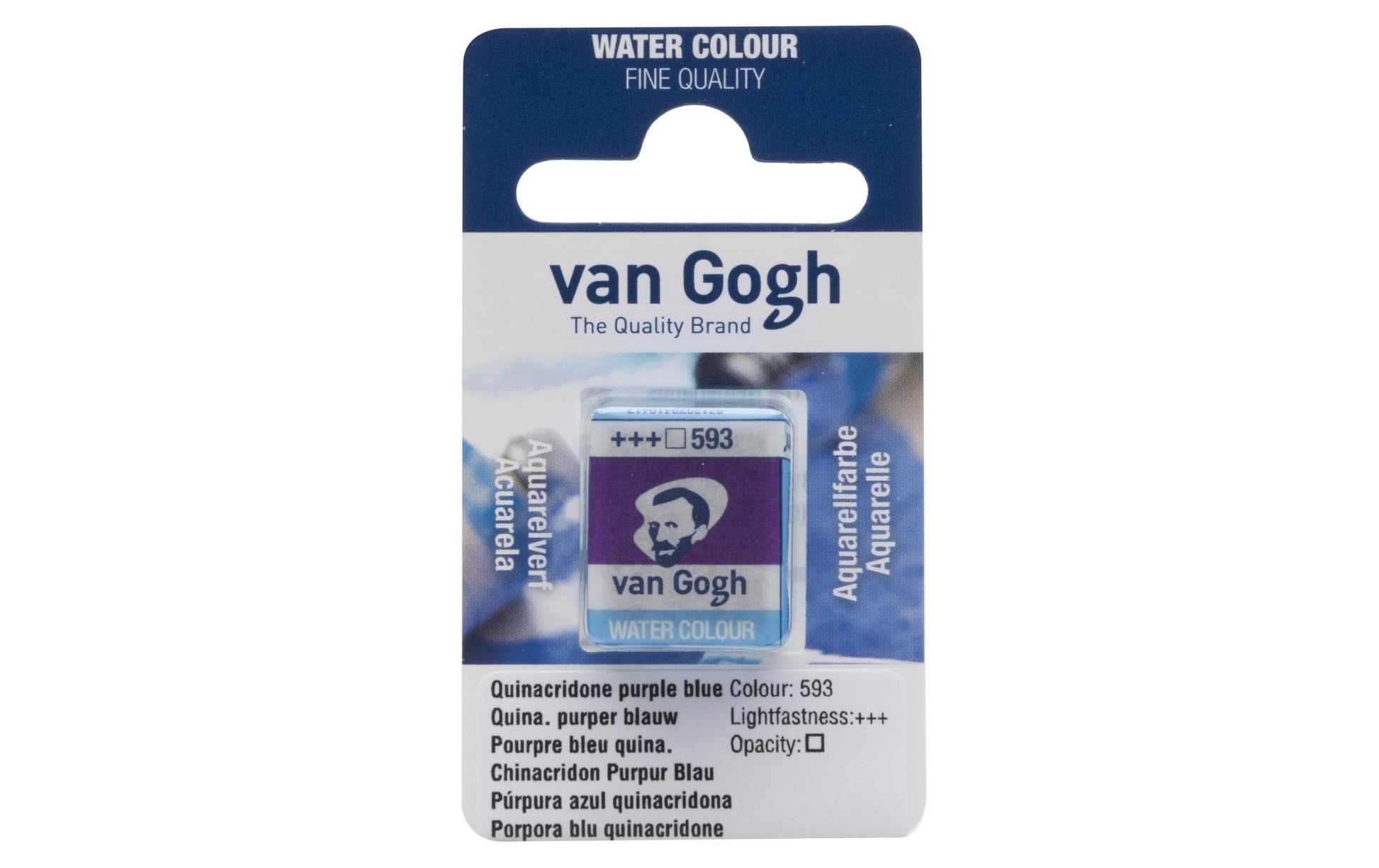 Van Gogh Aquarellfarbe – Dunkelpink 593, Transparent – Napf, 10 ml